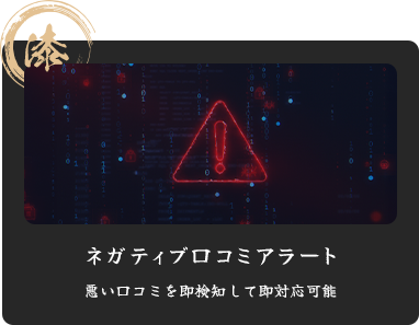 漆 ネガティブ口コミアラート 悪い口コミを即検知して即対応可能